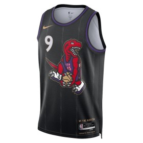 Muške NBA Dres Toronto Raptors RJ Barrett Nike 2024-25 City Edition Crno Swingman